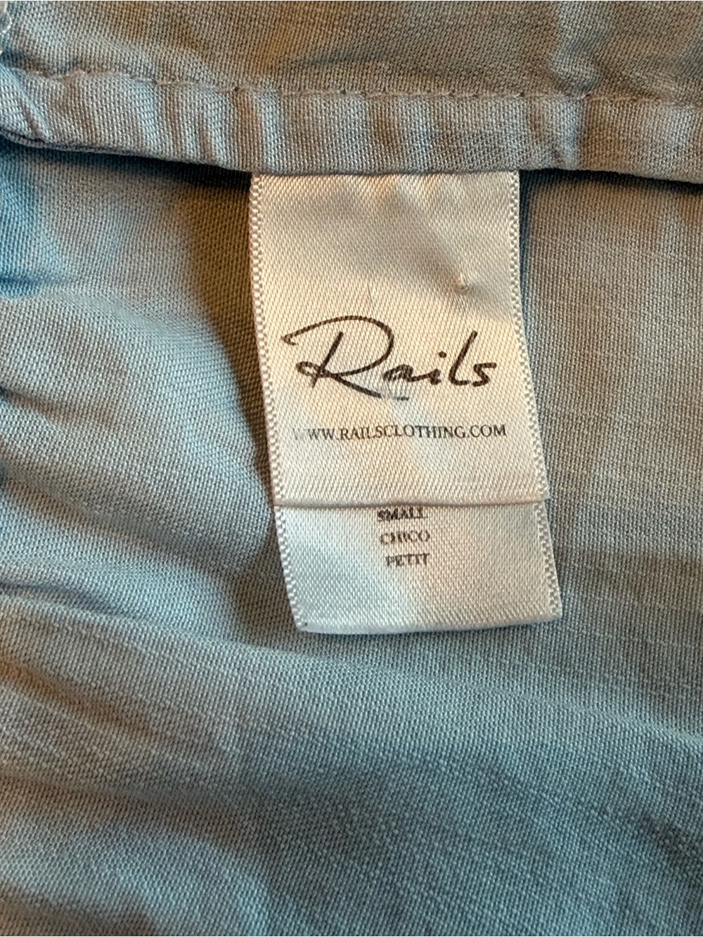 EUC Rails “Mira” top in Light Vintage Blue - Picture 6 of 8
